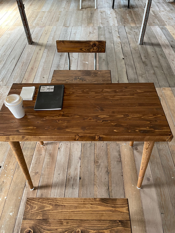 テーブル　カフェテーブル　机　ワークデスク　90x42x70 3枚目の画像