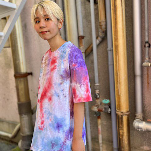 タイダイ Tシャツ ブルー　サイズ48 タイダイTシャツ | メンズ | 1枚 | TDT-148 | Mネイビー