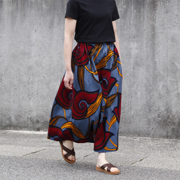 アフリカ布のロングスカート（アフリカンプリント）ロング・マキシ 1枚目の画像