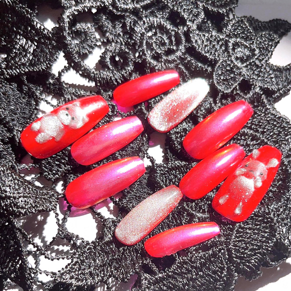 ネイルカラー 赤 ピンク まとめ売り セルフネイルのネイルデザイン | カラフルネイルズ｜キャンメイク -秋