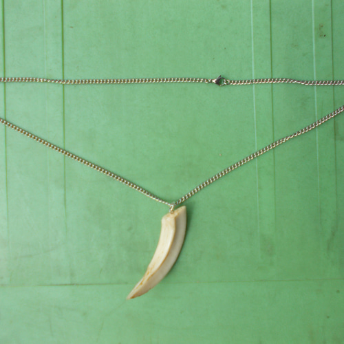 イノシシの牙 ネックレス ネックレス・ペンダント 手作り君 通販