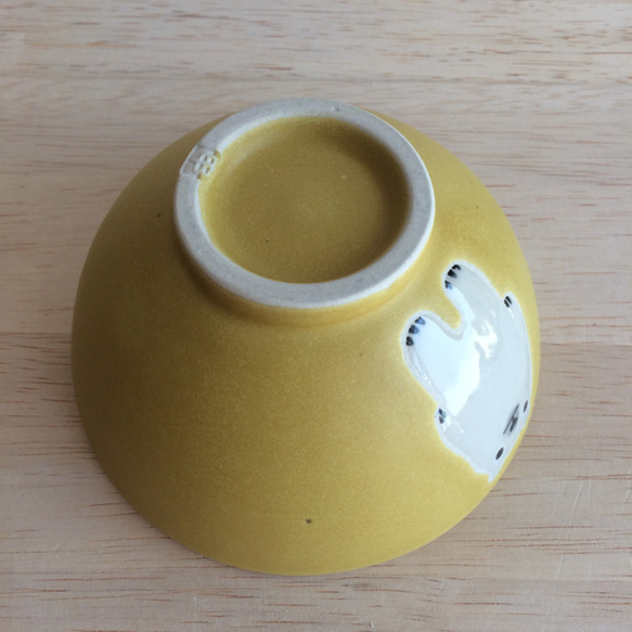 シロクマの茶碗(イエローマット） 4枚目の画像