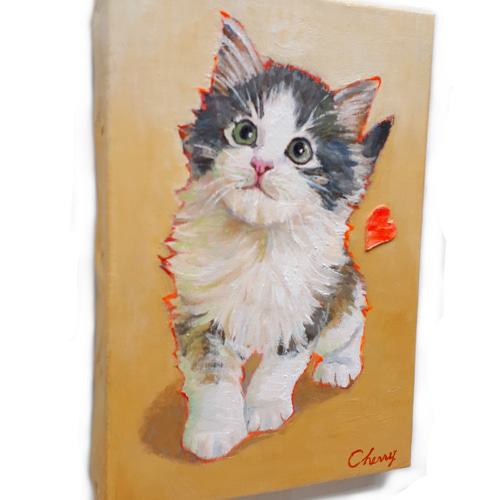 原画販売】ノルウェージャンフォレストキャットの水彩画