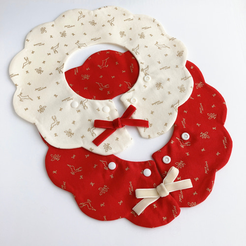 ⭐︎再販⭐︎クリスマスなスタイ もくもくスタイ スタイ・よだれかけ