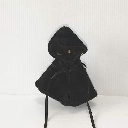 送料無料】オビツ11 ハロウィン コスチューム ロングケープ マント 黒