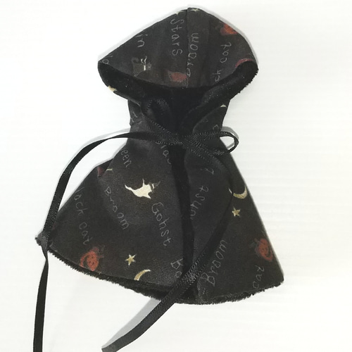 送料無料】オビツ11 ハロウィン コスチューム ロングケープ マント 黒