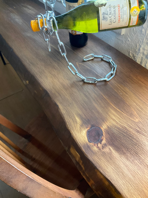 ヒノキ長ものw2064 一枚板　ヒノキ　カウンターテーブル カフェダイニングテーブル　　店舗什器　アンティーク風 14枚目の画像