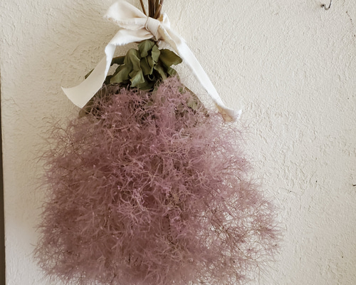 パープルピンクスモークツリースワッグ スワッグ GREEN ROSE 通販