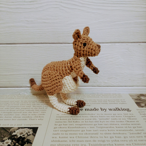 あみぐるみ カンガルーの親子 あみぐるみ トネリ（Ok-3&Co.） 通販