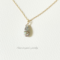 14kgf Copper opal necklace 4枚目の画像