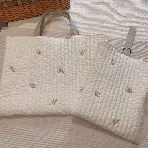 刺繍ヌビ レッスンバッグ&シューズケース❁¨̮ イブル 韓国 再販 刺繍ヌビ レッスンバッグ&シューズケース❁¨̮ イブル 韓国 再販