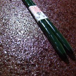 天然漆塗烏帽子緑刷毛手塗ハンドメイド箸 6枚目の画像