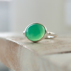 [オーストラリアの新緑chrysoprase]ring 2枚目の画像