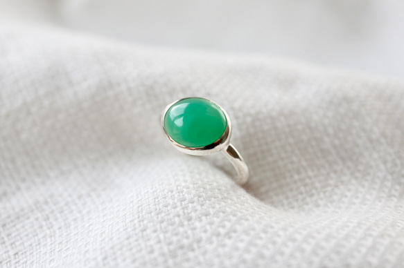 [オーストラリアの新緑chrysoprase]ring 4枚目の画像