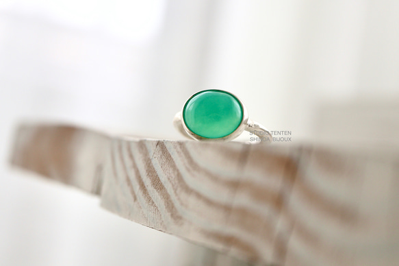 [オーストラリアの新緑chrysoprase]ring 1枚目の画像