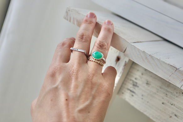 [オーストラリアの新緑chrysoprase]ring 8枚目の画像