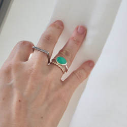 [オーストラリアの新緑chrysoprase]ring 3枚目の画像