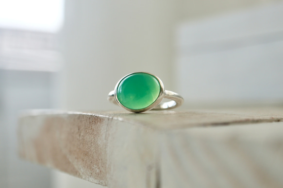 [オーストラリアの新緑chrysoprase]ring 6枚目の画像