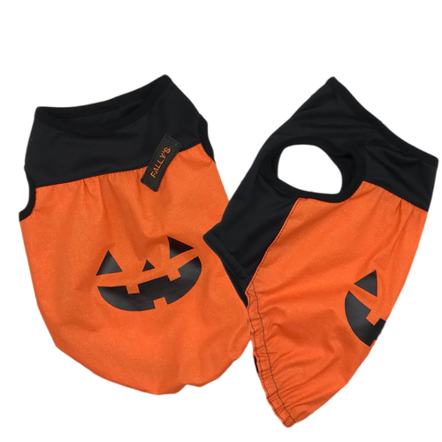 Hまりりんさま専用　フレブル服　ハロウィン柄タンクトップ　ハンドメイド ハロウィンタンクトップを販売開始しました🎃 . ハロウィン期間