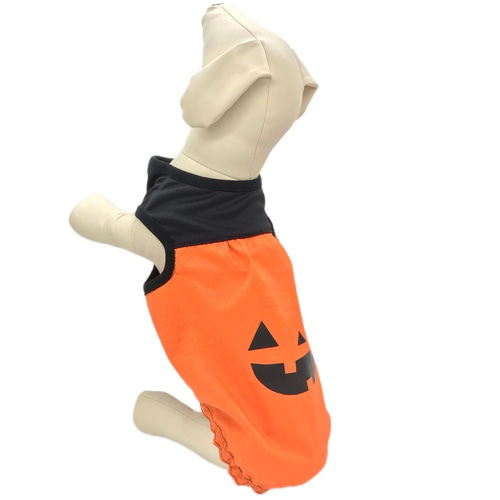 kinakky　ハンドメイド　犬服　ハロウィン　切替タンクトップ　② kinakky ハンドメイド 犬服 ハロウィン 切替タンクトップ ②