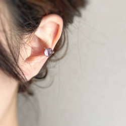 【JORIE】ライトアメジスト　Ear cuff 4枚目の画像