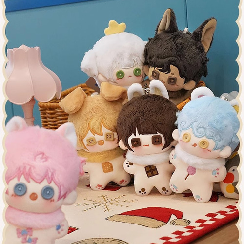 着せ替えぬいぐるみ 10cmぬいぐるみ 6種類 ボタン目のぬいぐるみ