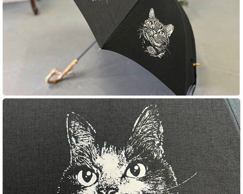日傘　ハンドメイド　猫　ネコ 7e716c570acdb6917f27e52e12d3c6