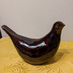 鳥のオブジェ（陶彫） 1枚目の画像
