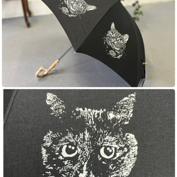 日傘　ハンドメイド　猫　ネコ f16bc46d513ffdcf7a89b7a21a59f4