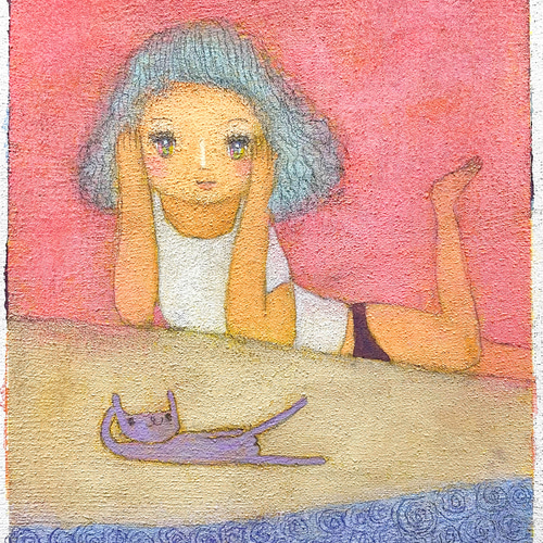 しあわせを感じる才能 」 絵画 絵画 ゴーダワールド (GODA WORLD