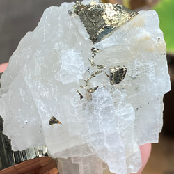 がっつり大粒パイライト&クラスターのカルサイト マトリクス♢パイライト原石 18 天然石 14枚目の画像