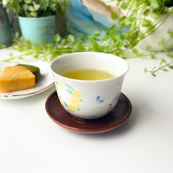 【名入れ可】丸紋の反り煎茶湯呑み★和食器 5枚目の画像