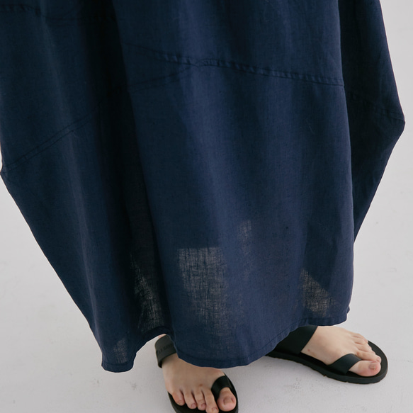 水鑽裙 - 海軍藍 Diamond structured skirt - Navy 第4張的照片