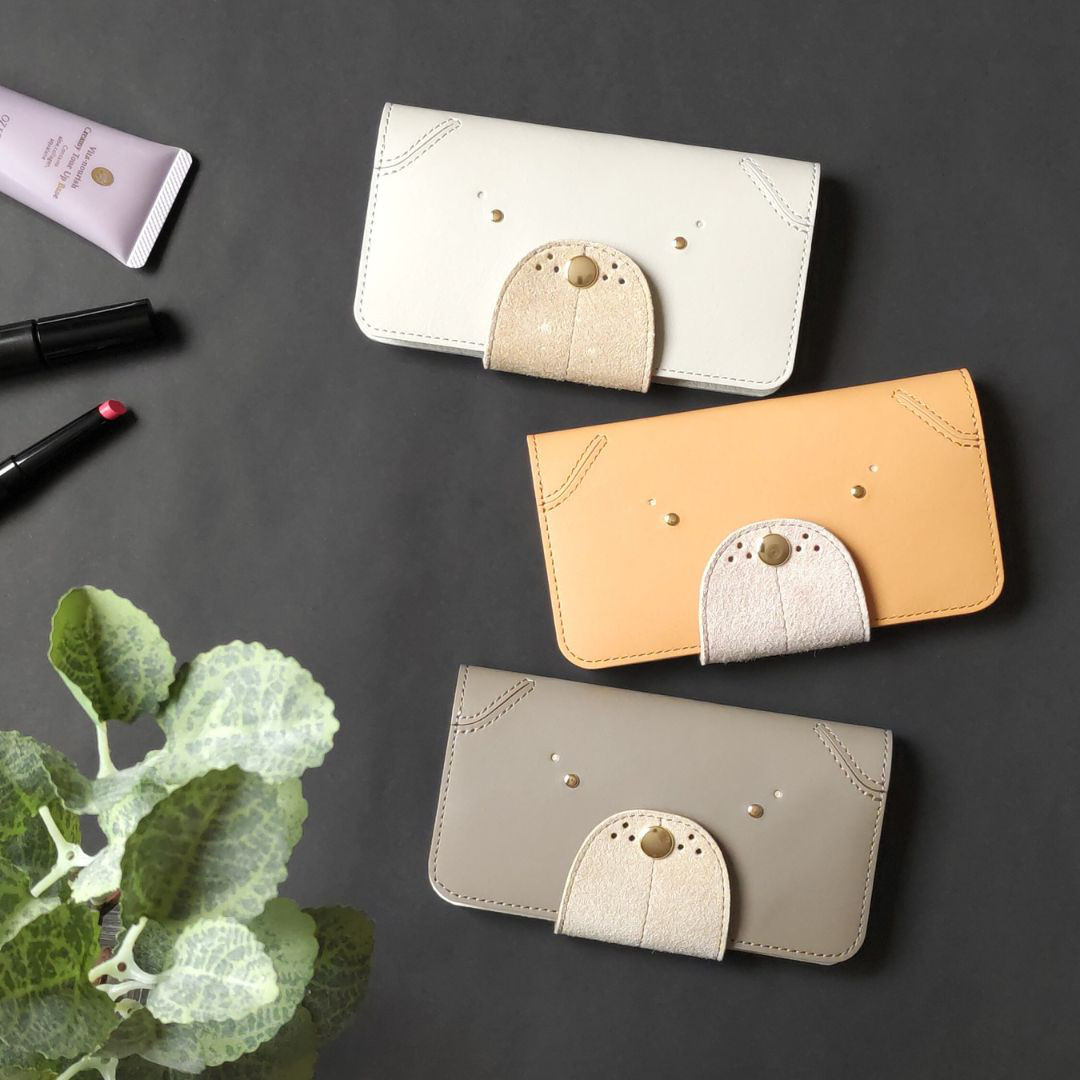 本革　犬型iPhone・スマホケース　puma　| 4color |