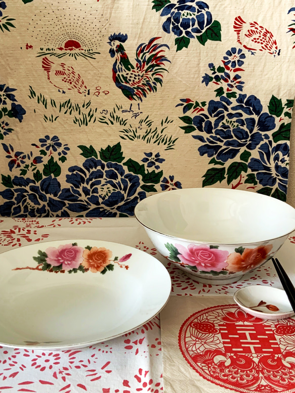 中国景徳鎮 80年代中華料理 vintage食器セット