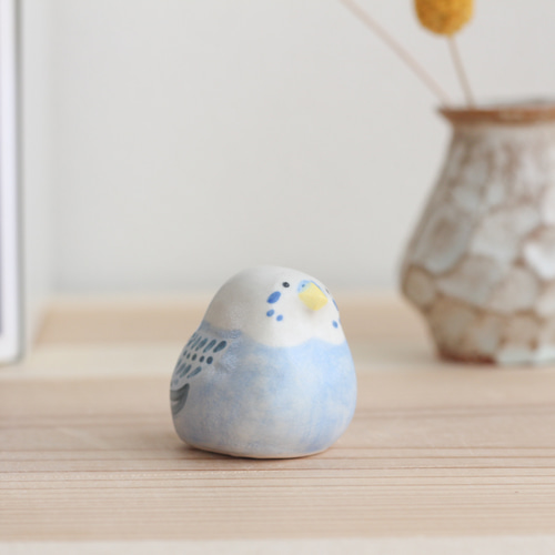 サントノーレ ビングオーグレンダール置物セキセイインコ 陶器 フィギュリン サントノーレ様専用 ビングオーグレンダール置物セキセイインコ