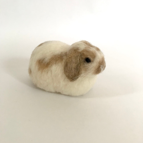 もふっとまるっとうさぎさん〜 うさぎ 羊毛フェルト ロップ