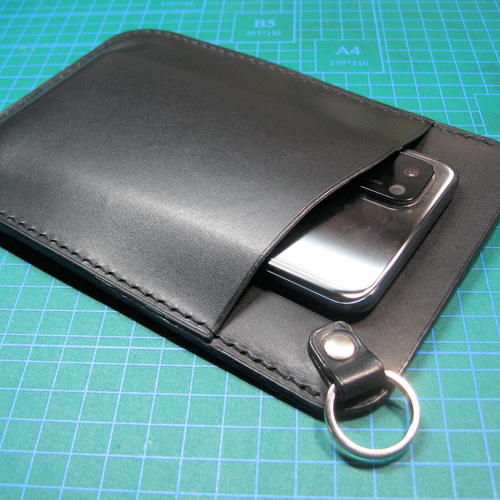 スマホショルダー（SS03） 本革総手縫い スマホポシェット  
