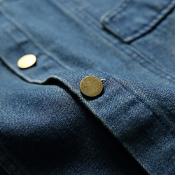 秋冬 デニムラペルジャケット メンズ レトロ アウトドアアウターコート ユニセックス ブルー ファッション 4枚目の画像