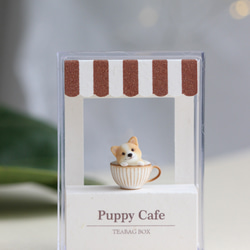 puppy cafe 小狗咖啡馆耳夹耳环耳饰 可爱精致原创设计手工制作礼物 第6張的照片