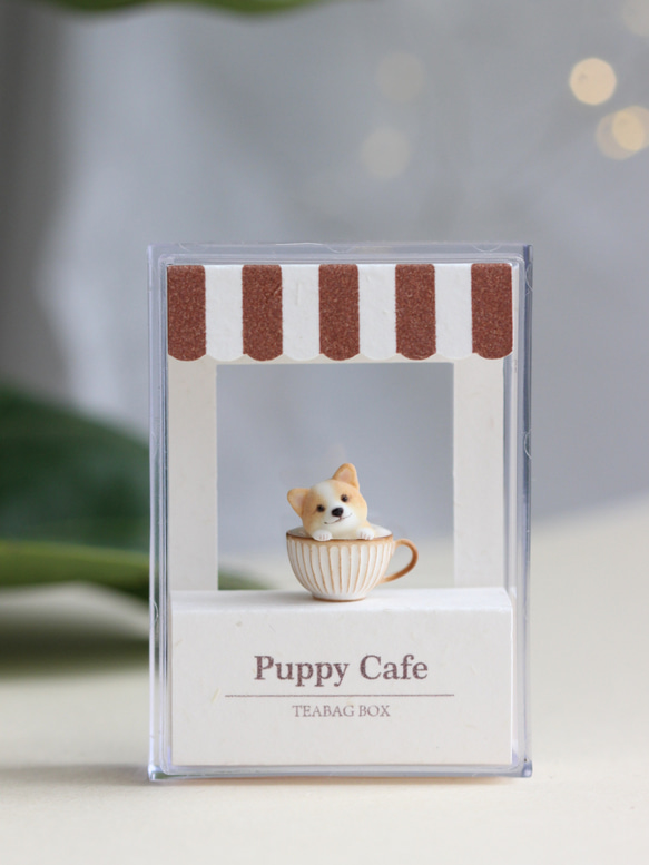 puppy cafe 小狗咖啡馆耳夹耳环耳饰 可爱精致原创设计手工制作礼物 第6張的照片