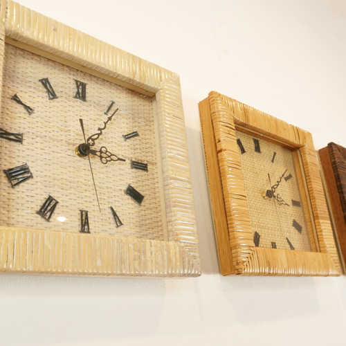 Amazon.com: Bamboo Wall Clock Nordic Style Mute Quartz Clock