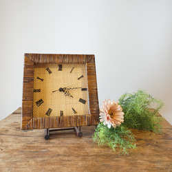 ラタン　壁掛け時計 41bb85ce53825feb61aec3cd91ee21