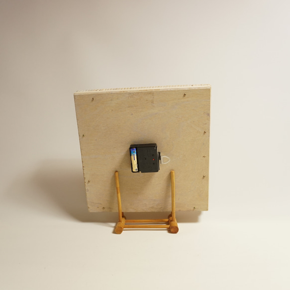 ラタン ウォールクロック（壁掛け時計）【角型】 5枚目の画像