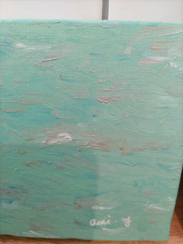 油絵（原画）「海〜キラキラ〜」 12枚目の画像