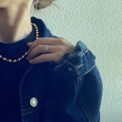 ー8ミリボールチェーンネックレスー　ボールチェーン　ボールチェーンネックレス　サージカルステンレス　チェーンネックレス 3枚目の画像