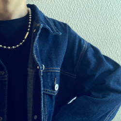 ー8ミリボールチェーンネックレスー　ボールチェーン　ボールチェーンネックレス　サージカルステンレス　チェーンネックレス 10枚目の画像