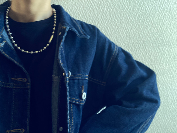 ー8ミリボールチェーンネックレスー　ボールチェーン　ボールチェーンネックレス　サージカルステンレス　チェーンネックレス 10枚目の画像