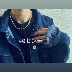ー8ミリボールチェーンネックレスー　ボールチェーン　ボールチェーンネックレス　サージカルステンレス　チェーンネックレス 19枚目の画像