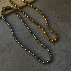 ー8ミリボールチェーンネックレスー　ボールチェーン　ボールチェーンネックレス　サージカルステンレス　チェーンネックレス 1枚目の画像